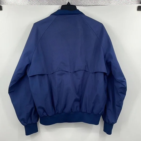 Vintage 70s 80s American Eagle Outfitters Blue Plaid Bomber Jacket Size Large - Picture 3 of 8